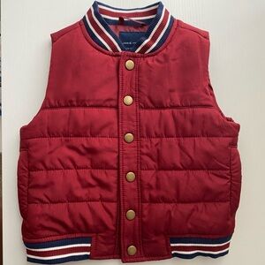 Janie and Jack Burgundy and Navy Puffer Vest